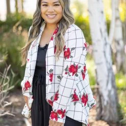 Boutique Simplified New Arrivals Blazer Of Glory - Checkered Rose