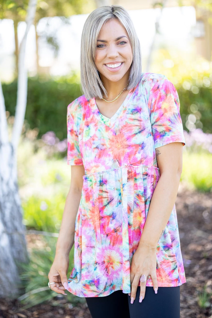 Boutique Simplified Kaleidoscope Of Love Babydoll 4 Boutique Simplified Kaleidoscope Of Love Babydoll