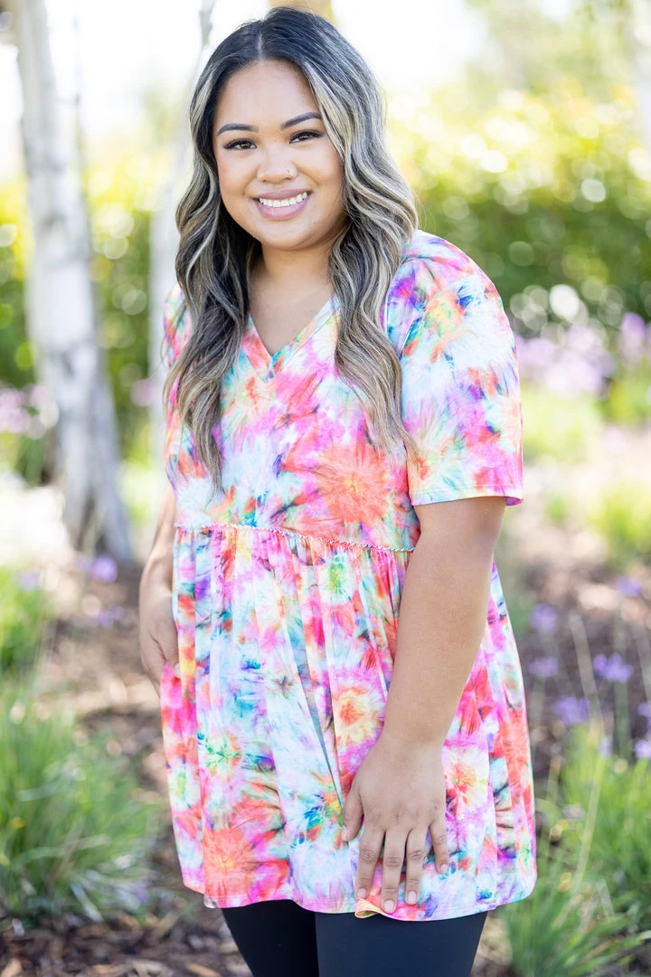 Boutique Simplified Kaleidoscope Of Love Babydoll 5 Boutique Simplified Kaleidoscope Of Love Babydoll