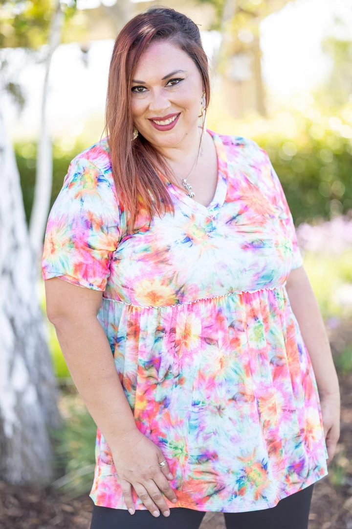 Boutique Simplified Kaleidoscope Of Love Babydoll 6 Boutique Simplified Kaleidoscope Of Love Babydoll