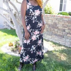 Boutique Simplified New Arrivals Rosey Posey Sleeveless Maxi