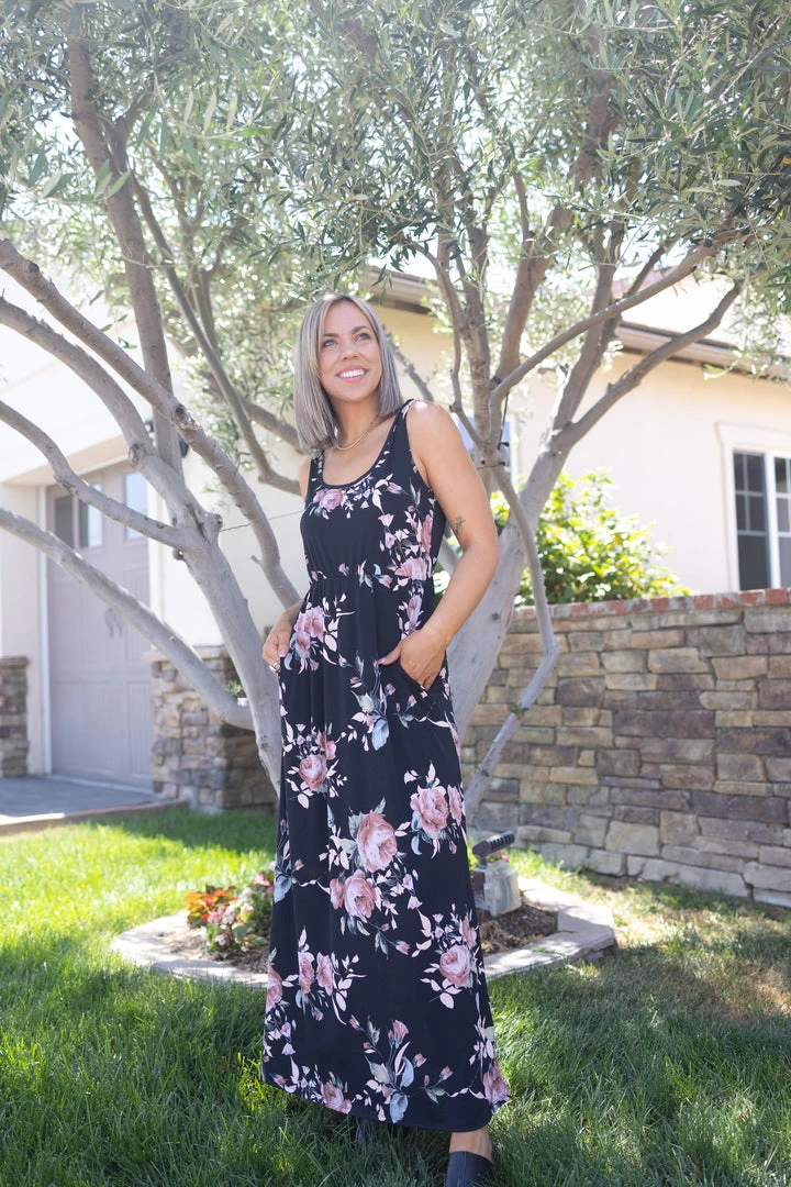 Boutique Simplified New Arrivals Rosey Posey Sleeveless Maxi 3 Boutique Simplified New Arrivals Rosey Posey Sleeveless Maxi