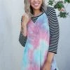 Boutique Simplified New Arrivals Time To Fly Tie Dye Raglan