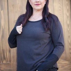 Boutique Simplified New Arrivals Graphite Thumbhole Thermal