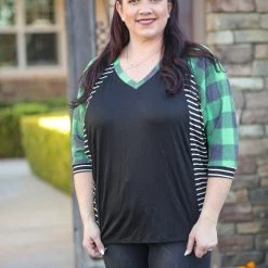 Boutique Simplified New Arrivals Jet Setter 3/4 Sleeve Top