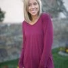 Boutique Simplified New Arrivals My Everyday Burgundy Top 2 Boutique Simplified New Arrivals My Everyday Burgundy Top