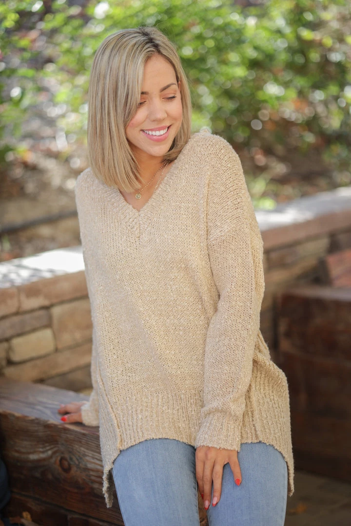 Boutique Simplified Maldive Sands Popcorn Sweater 3 Boutique Simplified Maldive Sands Popcorn Sweater