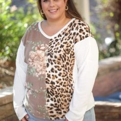 Boutique Simplified Wildflower Long Sleeve Pullover New Arrivals