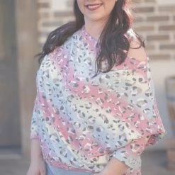 Boutique Simplified New Arrivals Spring Rainbow Long Sleeve Dolman