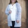 Boutique Simplified Sand Meets The Snow Cardigan