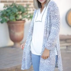 Boutique Simplified Sand Meets The Snow Cardigan