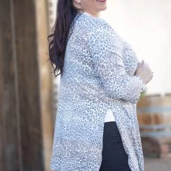 Boutique Simplified Sand Meets The Snow Cardigan