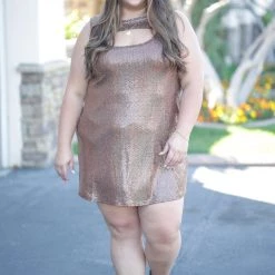 Boutique Simplified Dance With Me Sequin Dress