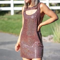 Boutique Simplified Dance With Me Sequin Dress