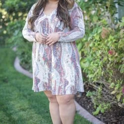 Boutique Simplified New Arrivals Boho Paisley Swing Dress