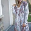 Boutique Simplified New Arrivals Boho Paisley Swing Dress