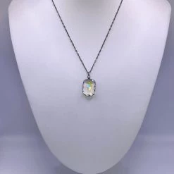 Iris & Rainbow Boutique New Arrivals #M136 Melania Clara - Necklace Rainbow Gunmetal