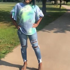 Boutique Simplified Drift Away Tie Dye Bell Sleeve Top 17 Boutique Simplified Drift Away Tie Dye Bell Sleeve Top
