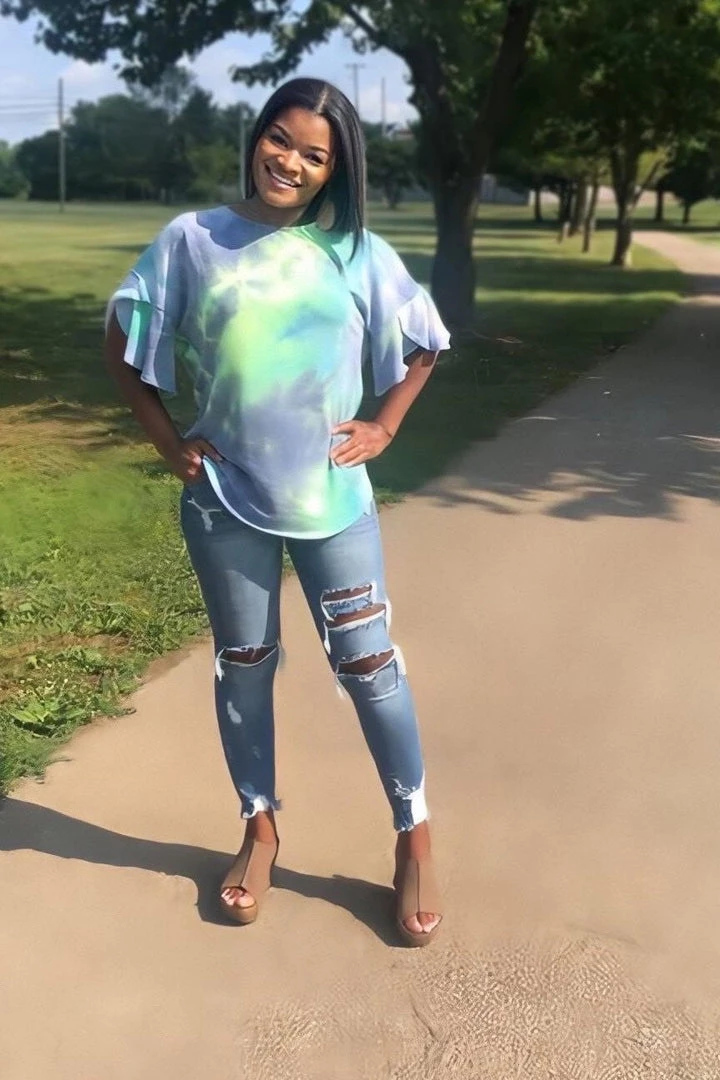 Boutique Simplified Drift Away Tie Dye Bell Sleeve Top 10 Boutique Simplified Drift Away Tie Dye Bell Sleeve Top