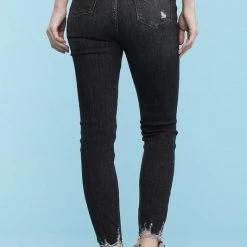 Iris & Rainbow Boutique New Arrivals #288 Button Me Up Grey Distressed Judy Blue Jeans