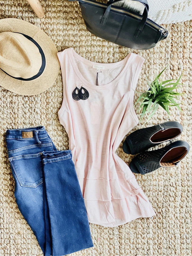 No Ship Drop Ship Lay It On Thick Sleeveless Top In Ballerina Pink 12 No Ship Drop Ship Lay It On Thick Sleeveless Top In Ballerina Pink