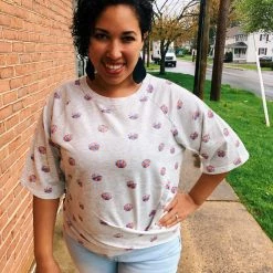 Iris & Rainbow Boutique New Arrivals #J765 Catch Some Shade Top (Heather Grey)