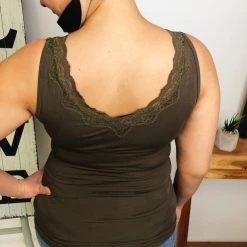 Iris & Rainbow Boutique #L972 Dreamy Reversible Tank (Olive) New Arrivals