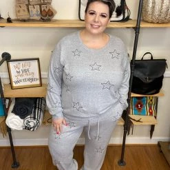 Iris & Rainbow Boutique #E72 Shoot For The Stars Lounge Top New Arrivals