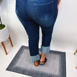 Iris & Rainbow Boutique #N261 Summer Heat Mid Rise Straight Risen Jeans