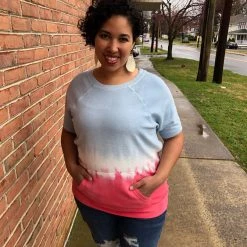 Iris & Rainbow Boutique New Arrivals #J310 Cool As A Popsicle Dip Dye Top