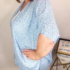 Iris & Rainbow Boutique #M611 Feel It Cardigan (Light Blue) New Arrivals