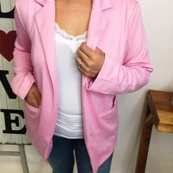 Iris & Rainbow Boutique #M320 Business Women Blazer (Pink) New Arrivals
