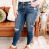 Iris & Rainbow Boutique #L973 Come With Me Skinny Judy Blue Jeans