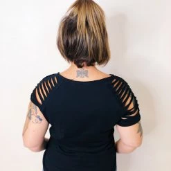 Iris & Rainbow Boutique New Arrivals #K562 City Of Angels Top (Black)