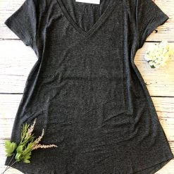 Iris & Rainbow Boutique New Arrivals #C908 Thunder Gray Favorite Tee