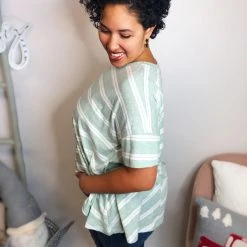 Iris & Rainbow Boutique #L377 Your Doubled Striped Top 13 Iris & Rainbow Boutique #L377 Your Doubled Striped Top