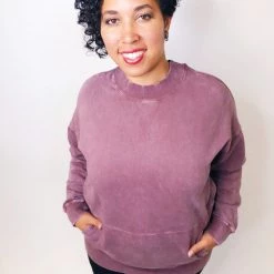 Iris & Rainbow Boutique #k605 Feeling Good, Like I Should Pullover (Mauve) New Arrivals