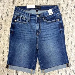Iris & Rainbow Boutique New Arrivals #L951 Summer Love Bermuda Judy Blue Shorts