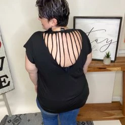 Iris & Rainbow Boutique #L579 Teenager Dream Top (Black)