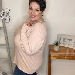 Iris & Rainbow Boutique #L541 City Night Long Sleeve (Blush) New Arrivals