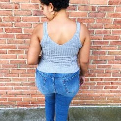 Iris & Rainbow Boutique #L803 A Tank To Remember (Heather Grey)