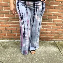 Iris & Rainbow Boutique #J465 Toss The Bamboo Tie Dye Palazzo Pants