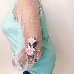 Iris & Rainbow Boutique #K236 Pastel Bouquet Top