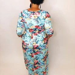 Iris & Rainbow Boutique #K325 Wrap It Up Floral Maxi Dress