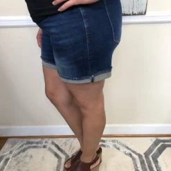 Iris & Rainbow Boutique #H696 Here Comes The Sun Mid Rise Judy Blue Shorts