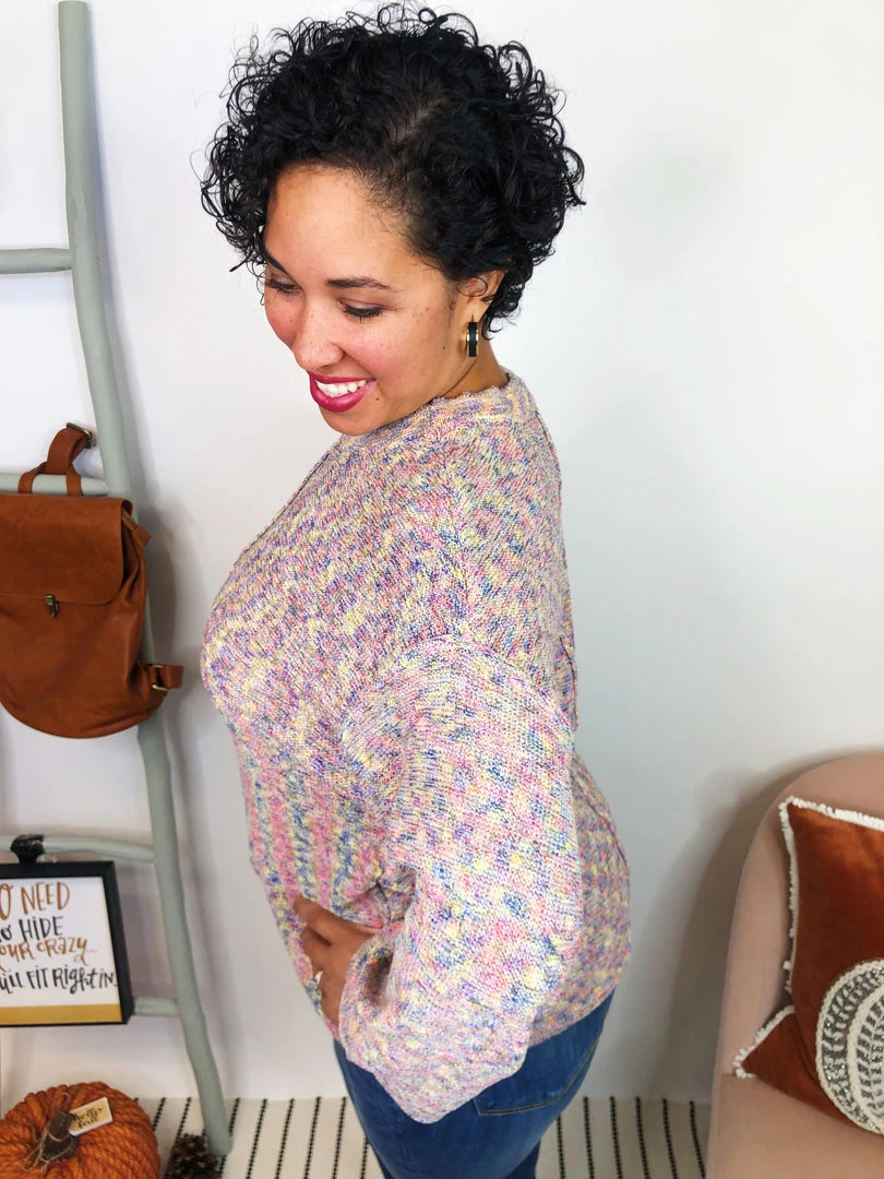 Iris & Rainbow Boutique #L218 Rainbow Splatter Sweater 7 Iris & Rainbow Boutique #L218 Rainbow Splatter Sweater