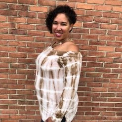 Iris & Rainbow Boutique #E08 Toffee Delight Criss Cross Top New Arrivals