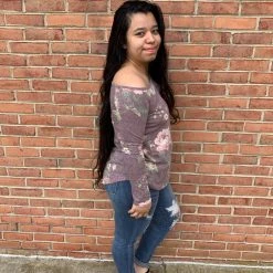 Iris & Rainbow Boutique #E2 Flora's Off Shoulder Floral Top (Burgundy) - FINAL SALE New Arrivals