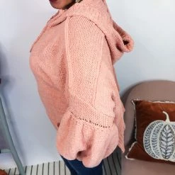 Iris & Rainbow Boutique New Arrivals #K985 Blush My Days Hooded Sweater 13 Iris & Rainbow Boutique New Arrivals #K985 Blush My Days Hooded Sweater