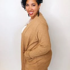 Iris & Rainbow Boutique #K318 Let's Grab A Latte Knit Cardigan New Arrivals